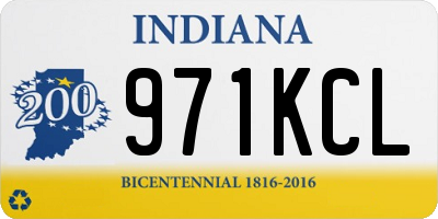 IN license plate 971KCL