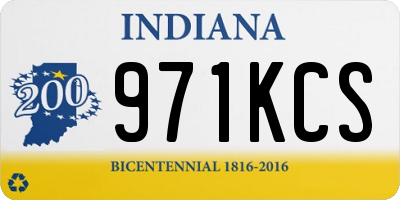 IN license plate 971KCS