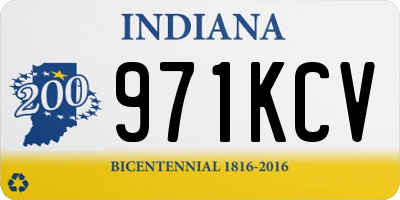 IN license plate 971KCV