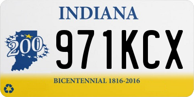 IN license plate 971KCX