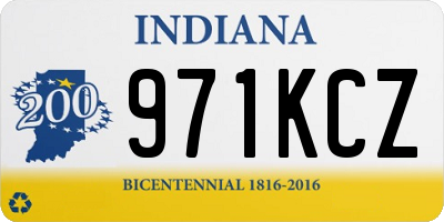 IN license plate 971KCZ
