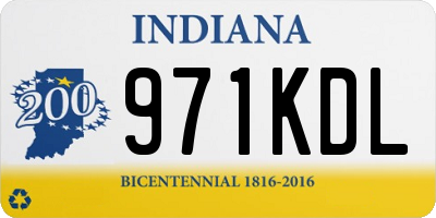 IN license plate 971KDL