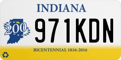 IN license plate 971KDN