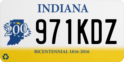 IN license plate 971KDZ