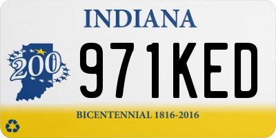 IN license plate 971KED