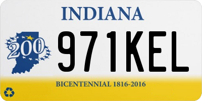 IN license plate 971KEL