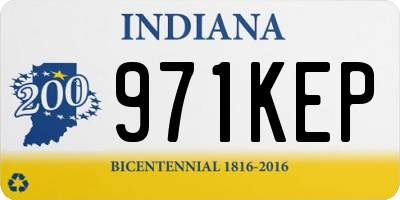 IN license plate 971KEP