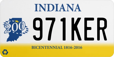IN license plate 971KER