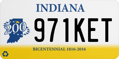 IN license plate 971KET