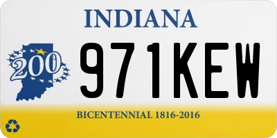 IN license plate 971KEW