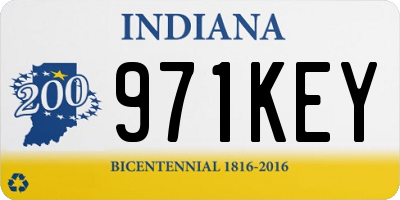 IN license plate 971KEY