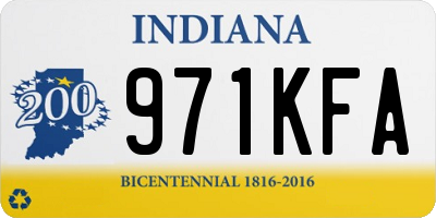 IN license plate 971KFA