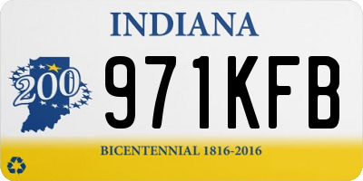 IN license plate 971KFB