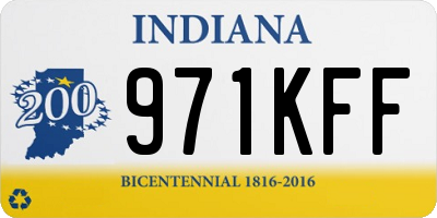 IN license plate 971KFF