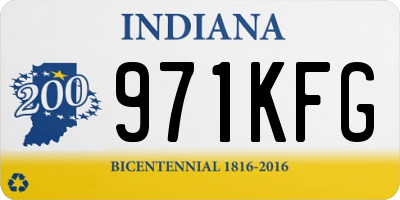 IN license plate 971KFG