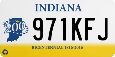 IN license plate 971KFJ