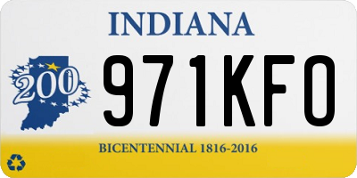 IN license plate 971KFO