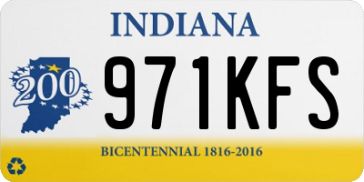IN license plate 971KFS