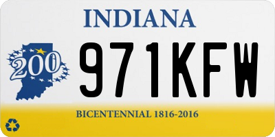 IN license plate 971KFW