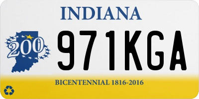 IN license plate 971KGA