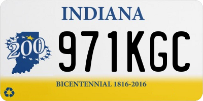IN license plate 971KGC