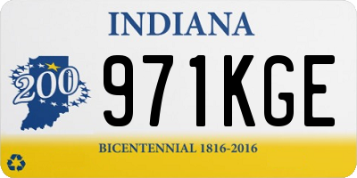IN license plate 971KGE