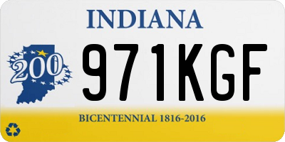 IN license plate 971KGF