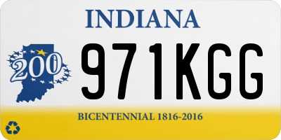 IN license plate 971KGG