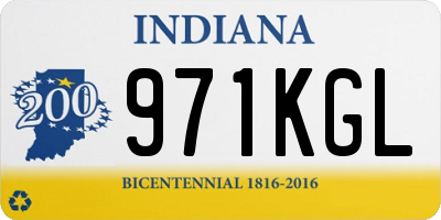 IN license plate 971KGL