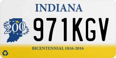 IN license plate 971KGV
