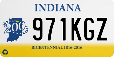 IN license plate 971KGZ