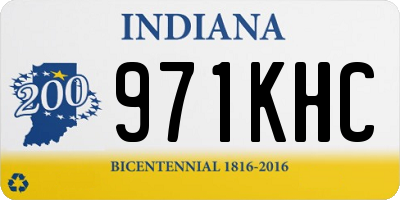 IN license plate 971KHC