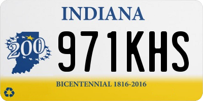 IN license plate 971KHS