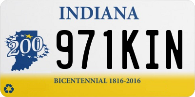 IN license plate 971KIN