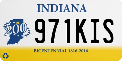 IN license plate 971KIS