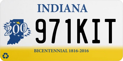 IN license plate 971KIT