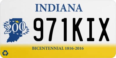IN license plate 971KIX