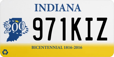 IN license plate 971KIZ