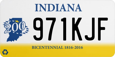IN license plate 971KJF