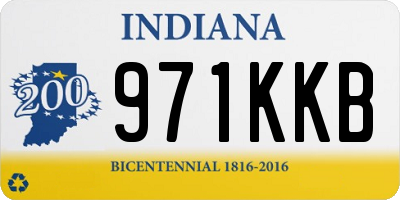 IN license plate 971KKB