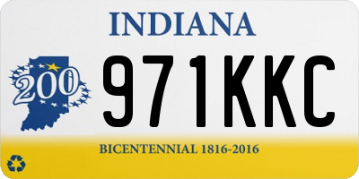 IN license plate 971KKC