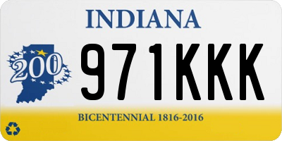 IN license plate 971KKK