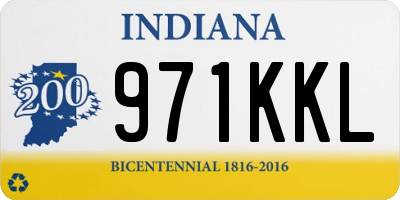 IN license plate 971KKL