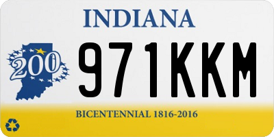 IN license plate 971KKM