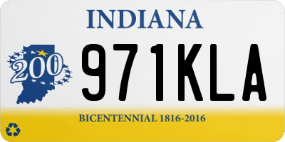 IN license plate 971KLA