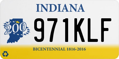IN license plate 971KLF