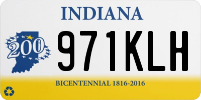 IN license plate 971KLH