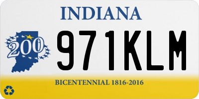 IN license plate 971KLM
