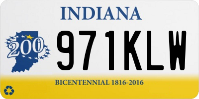 IN license plate 971KLW