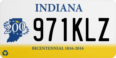 IN license plate 971KLZ